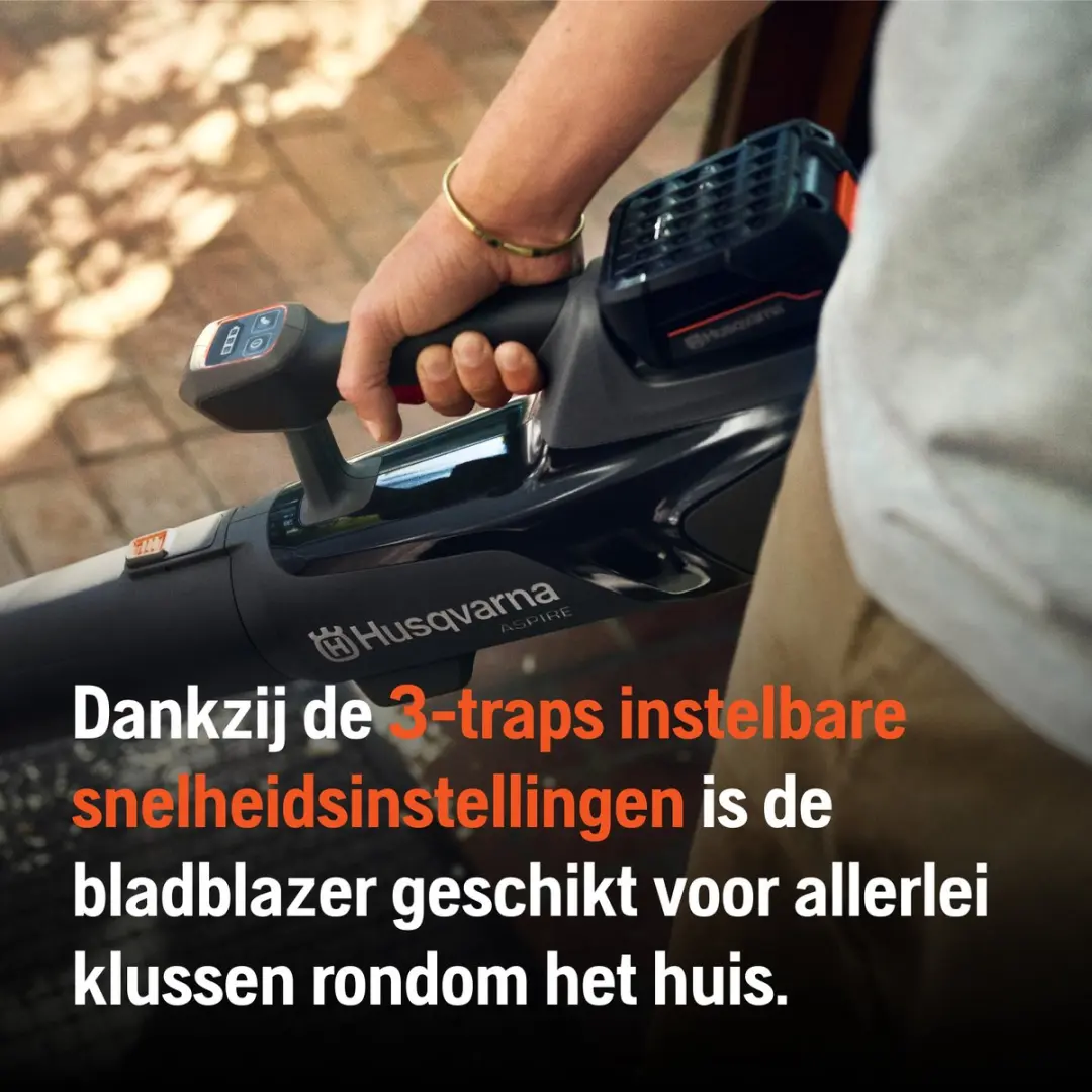 Husqvarna Accu Bladblazer Aspire B8X-P4A - 3 standen
