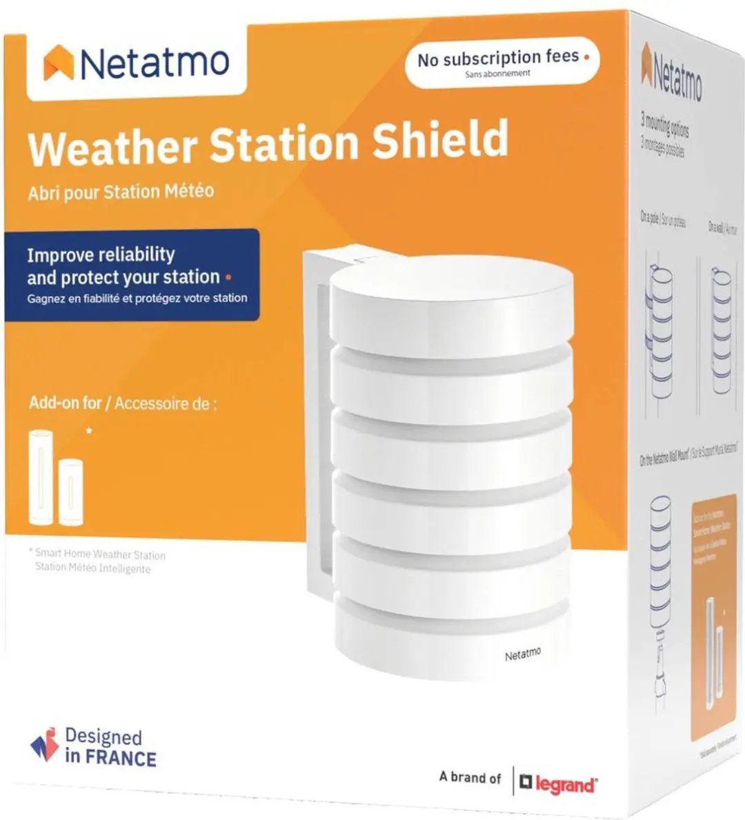 Netatmo Beschermhoes Slim Weerstation - Kleurloos