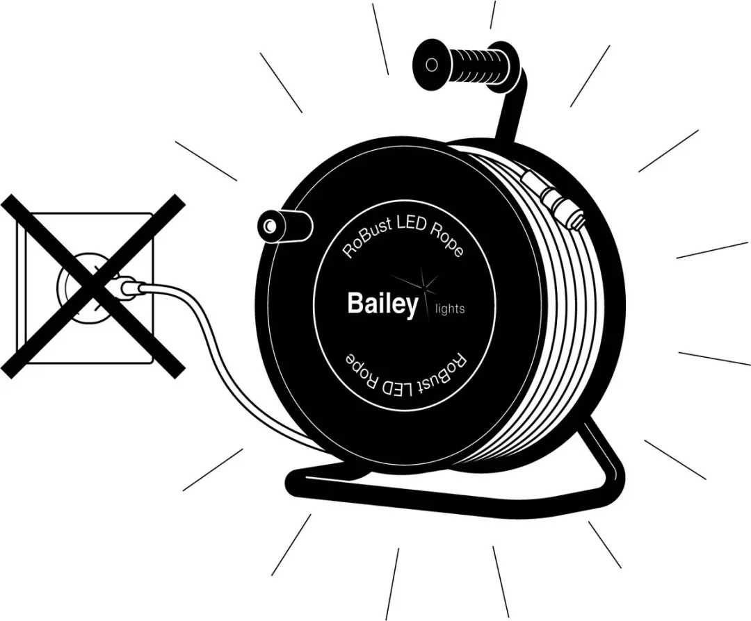 Bailey BAI RoBust LED Rope HO 25M - 760lm/m Koel Wit - IP65