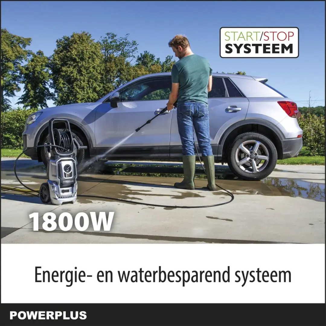 Powerplus POWXG90411 Hogedrukreiniger 1800W - 140 Bar - afbeelding 2 van 6