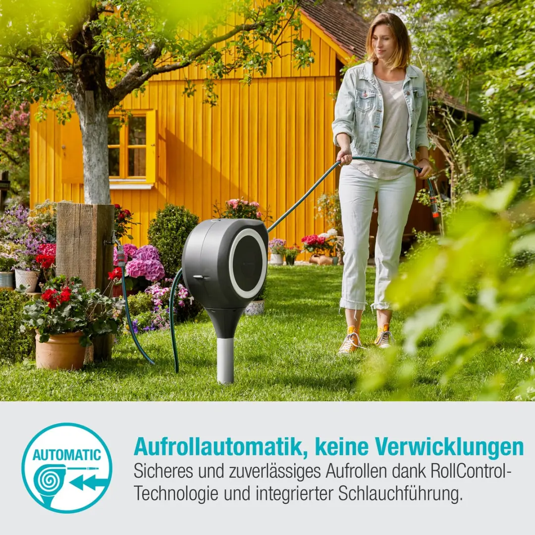 Gardena RollUp S Tuinslangbox 15m - Antraciet/Wit