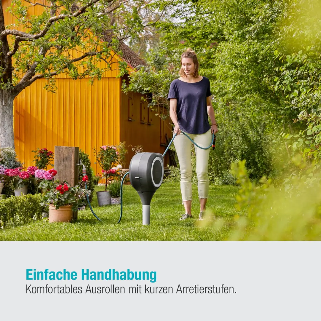 Gardena RollUp S Tuinslangbox 15m - Antraciet/Wit