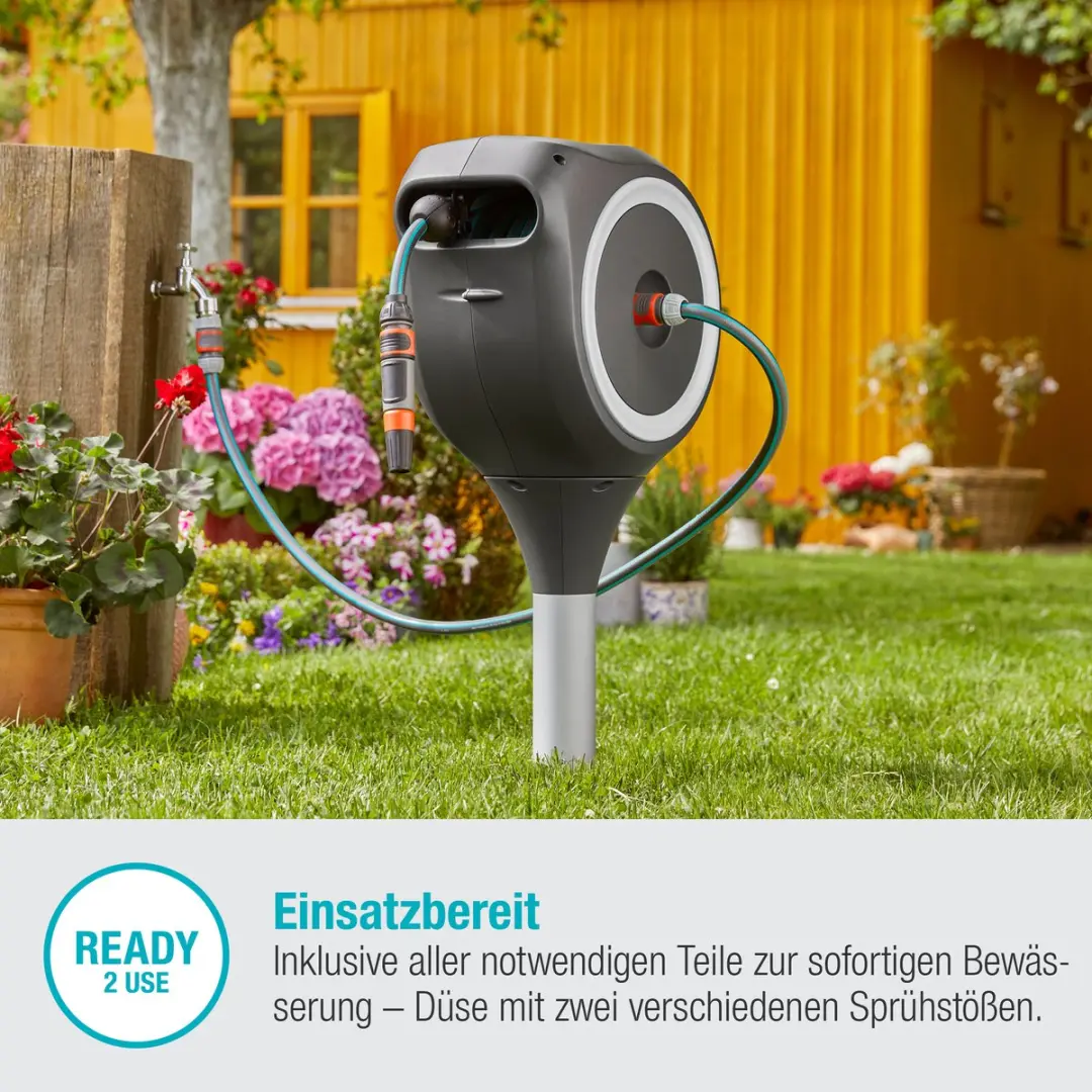 Gardena RollUp S Tuinslangbox 15m - Antraciet/Wit - afbeelding 6 van 6