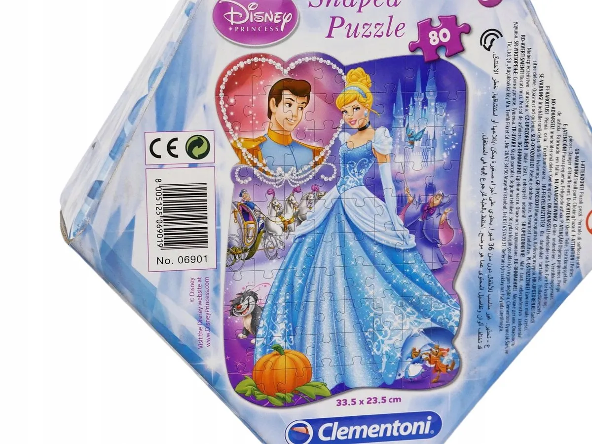Clementoni Disney Assepoester Puzzel 80 Stuks - Glanzend