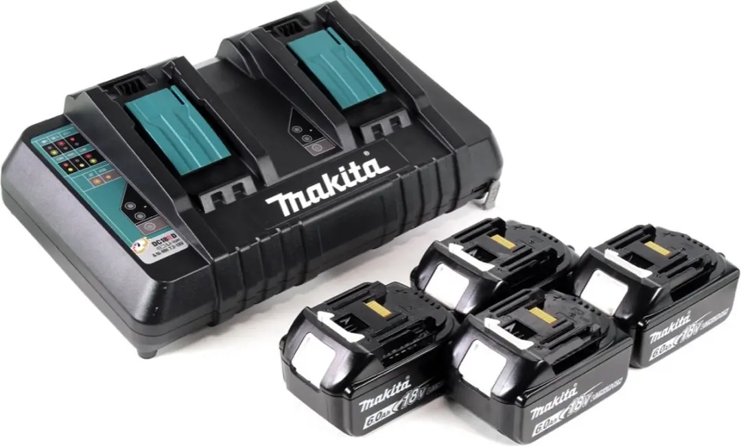 Makita DUC355PG4 Accu-kettingzaag 36V - 35cm - 4x6.0Ah + dubbele lader