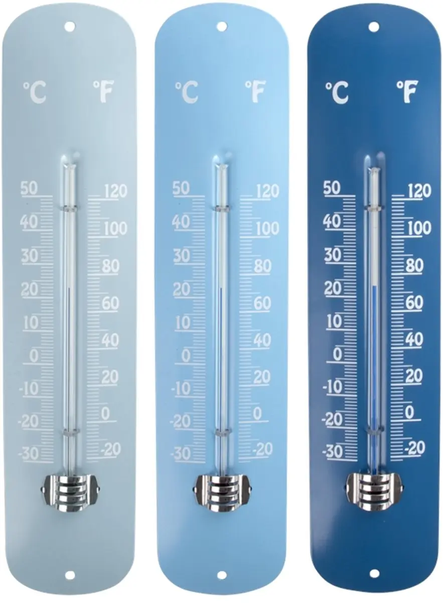 Esschert Design Thermometer 30cm - Blauw