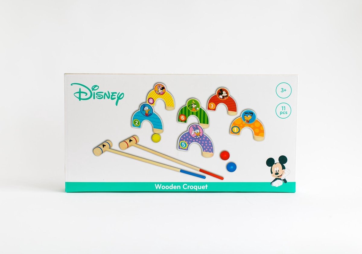 Croquetspel Mickey Mouse Junior 55 Cm Hout