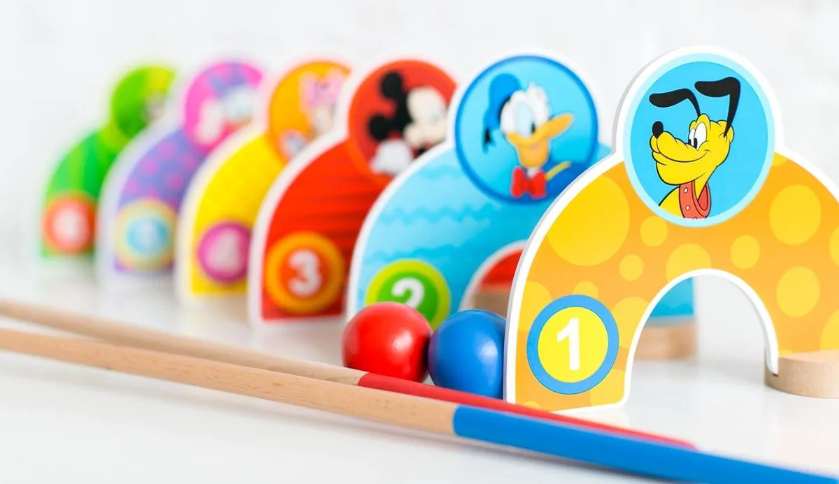 Disney Mickey Mouse Junior Croquetspel - 55cm Hout
