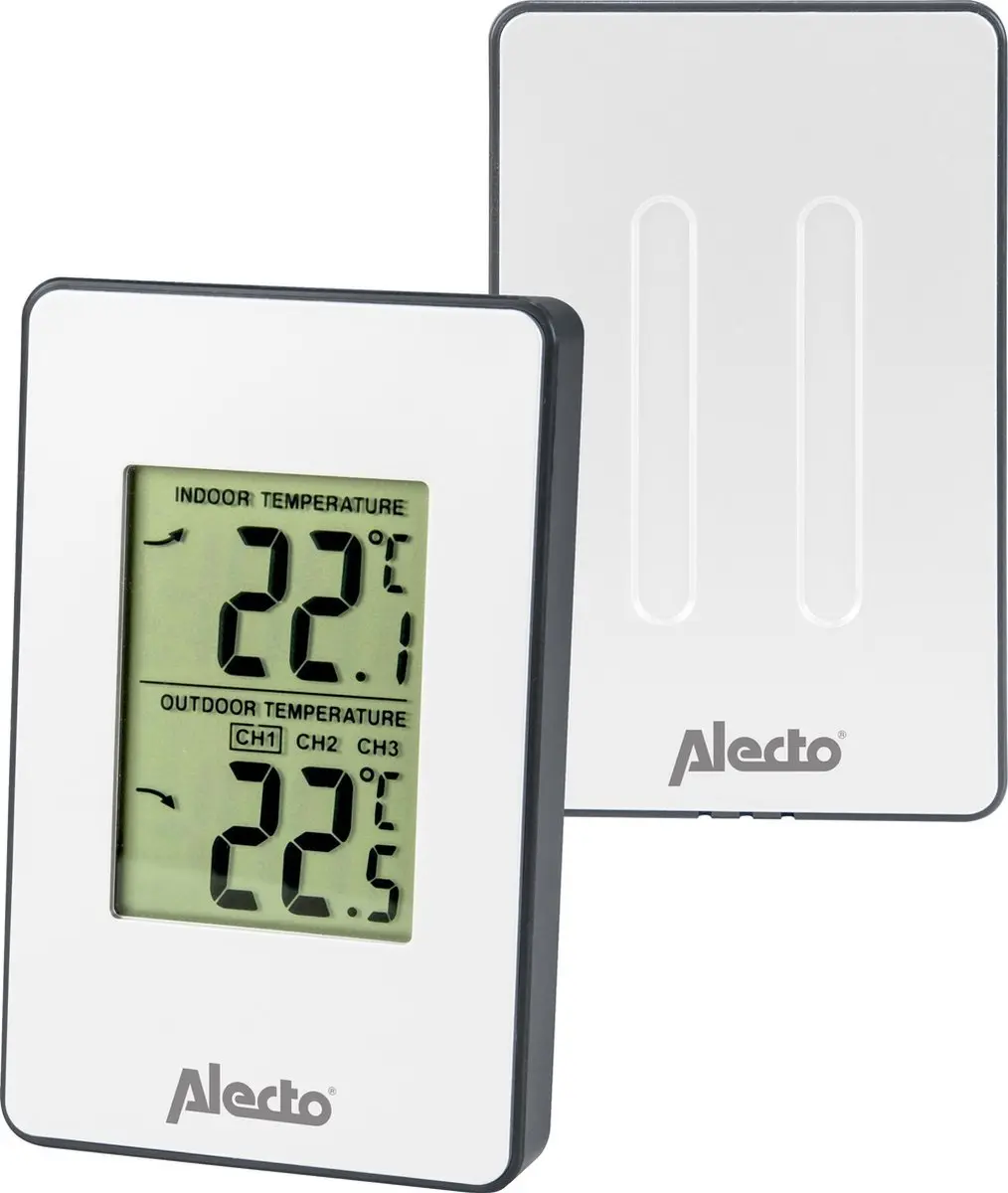 Alecto WS-1050 Professioneel Weerstation - Wit/Zwart