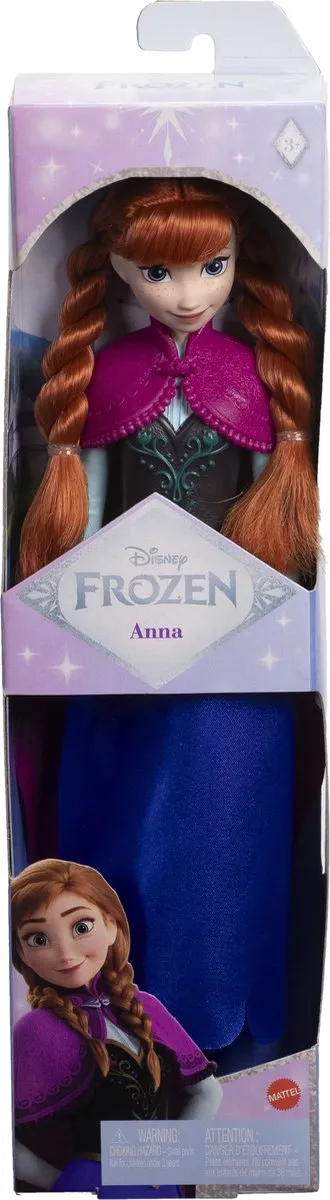 Mattel Disney Frozen Anna Standard Fashion Doll JDD41 - Meerkleurig