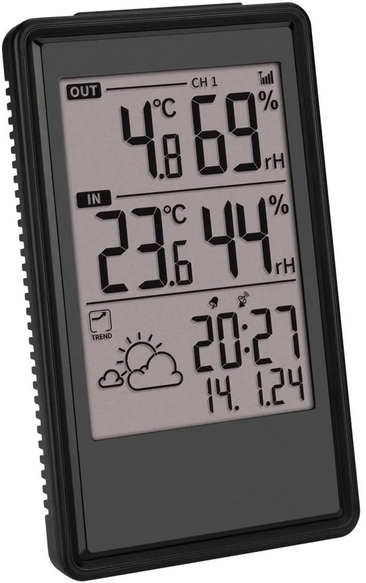 TFA Dostmann ETNA 35.1173 Draadloos Weerstation - 3 Sensoren - Zwart
