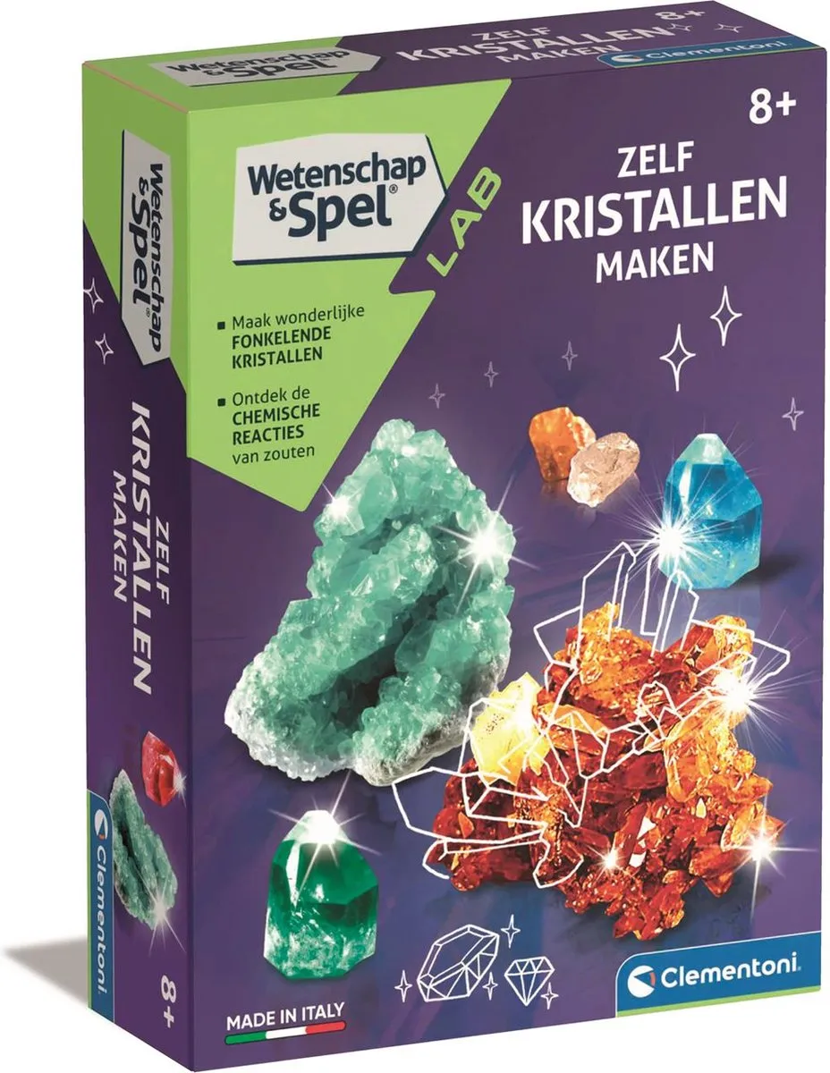 Clementoni Wetenschap & Spel Zelf Kristallen Maken 56196