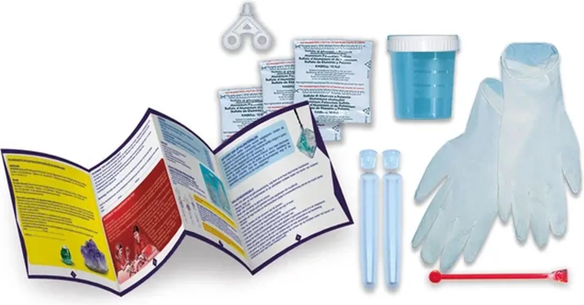 Clementoni Wetenschap & Spel Zelf Kristallen Maken 56196 - STEM Speelgoed