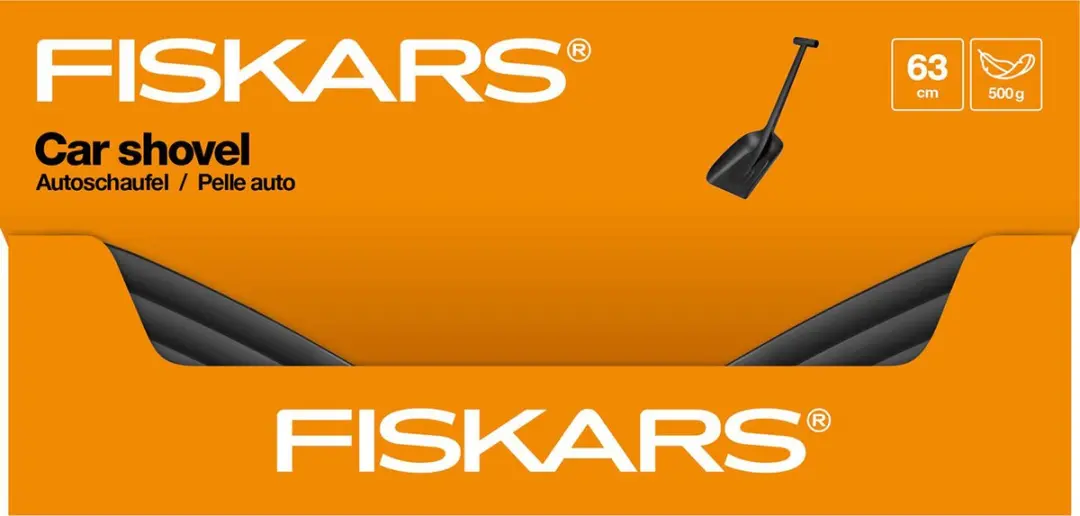 Fiskars Solid Sneeuwschep Metaal 63cm - Zwart