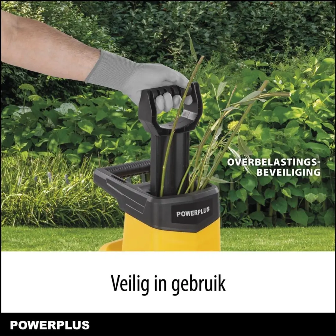 Powerplus Elektrische Hakselaar 2500W - 45mm Takken
