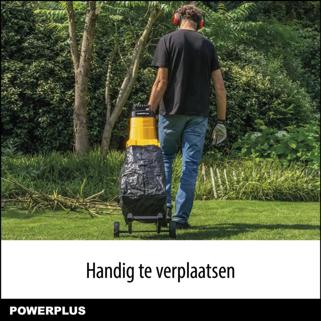 Powerplus Elektrische Hakselaar 2500W - 45mm Takken