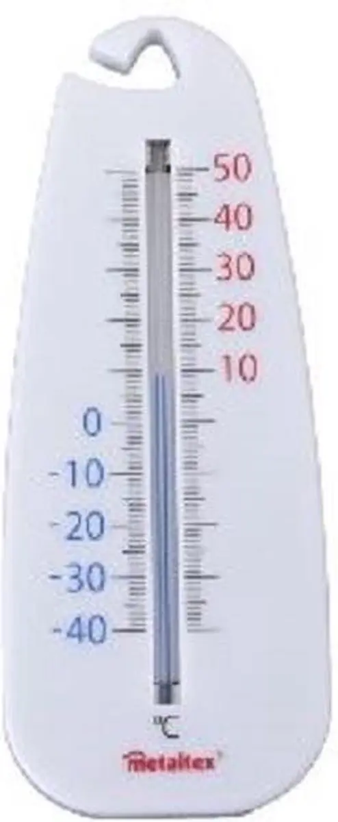 Metaltex Thermometer Binnen/Buiten 24cm - Wit