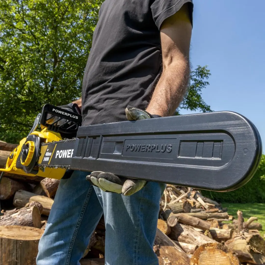 Powerplus POWXG10024 Elektrische Kettingzaag 2400W - 40cm Zaagblad - afbeelding 6 van 6