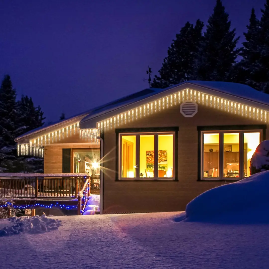 Monzana Lichtsnoer 80 LED Warm Wit 11,5x5m - met Afstandsbediening
