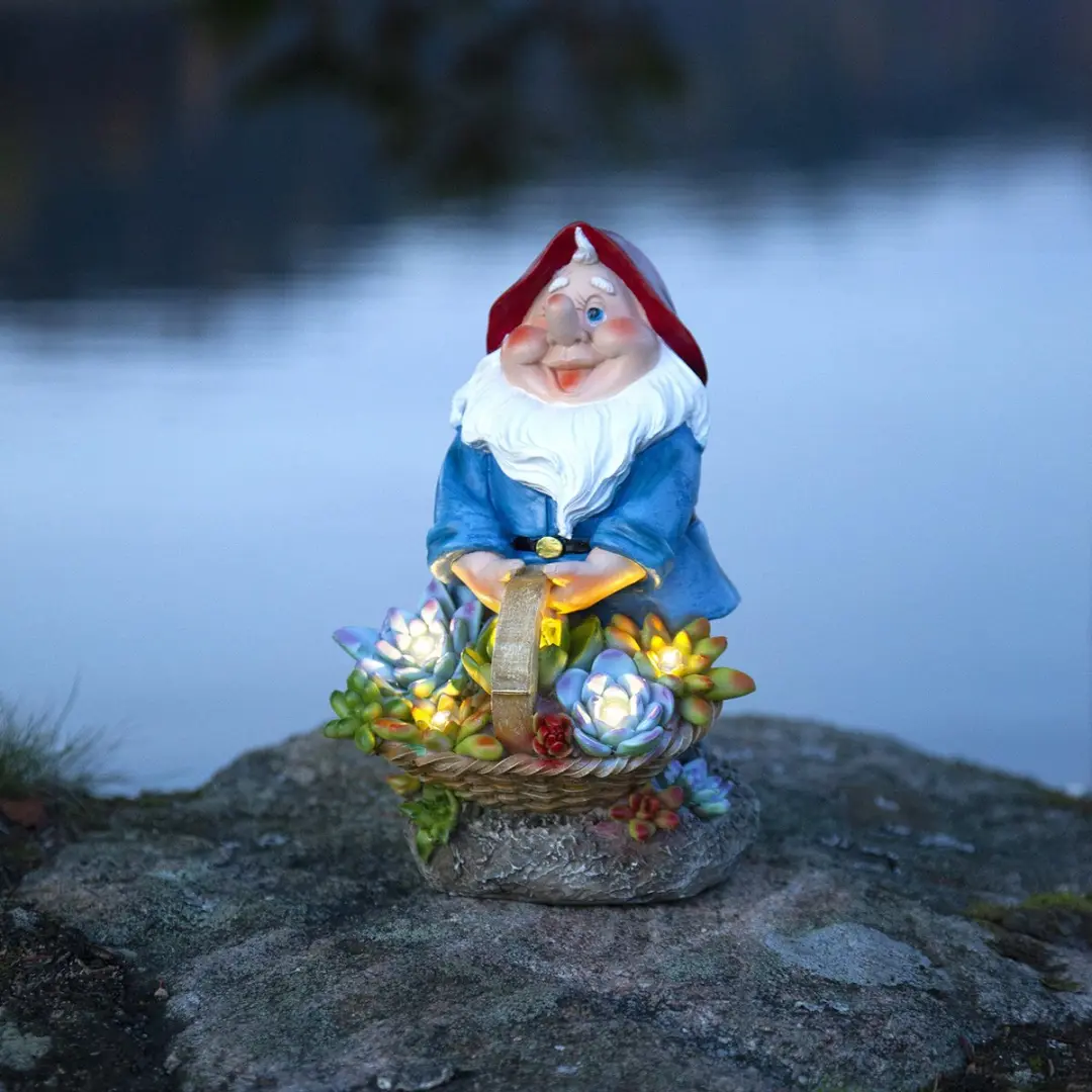 Star Trading Solar Gnomy Tuinkabouter - LED Warm Wit 22cm
