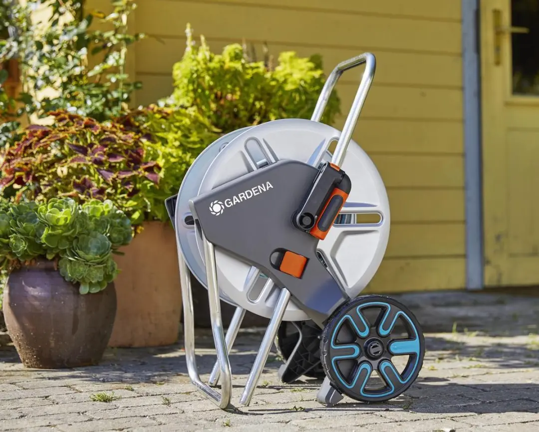 Gardena CleverRoll M Metal Slangenwagen 60m - Oranje