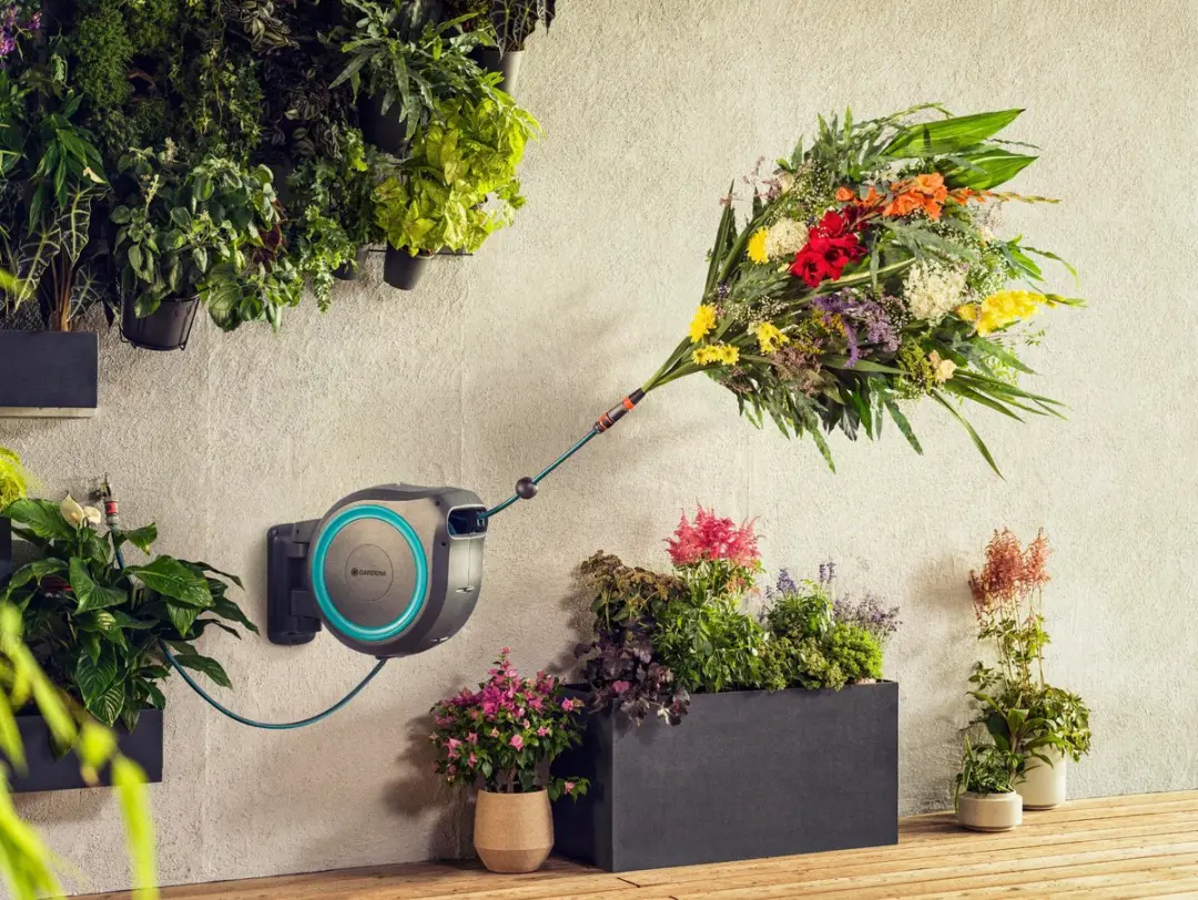 Gardena RollUp L Wandhaspel 30m - Ø11mm - Turkoois - afbeelding 6 van 6