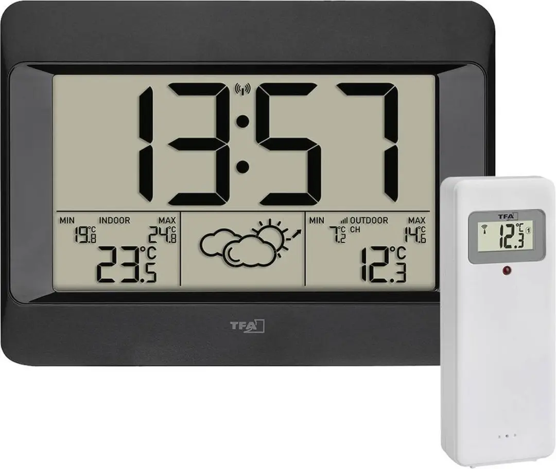 TFA Dostmann ZENO 35.1163.01 Draadloos Weerstation - 3 Sensoren - Zwart