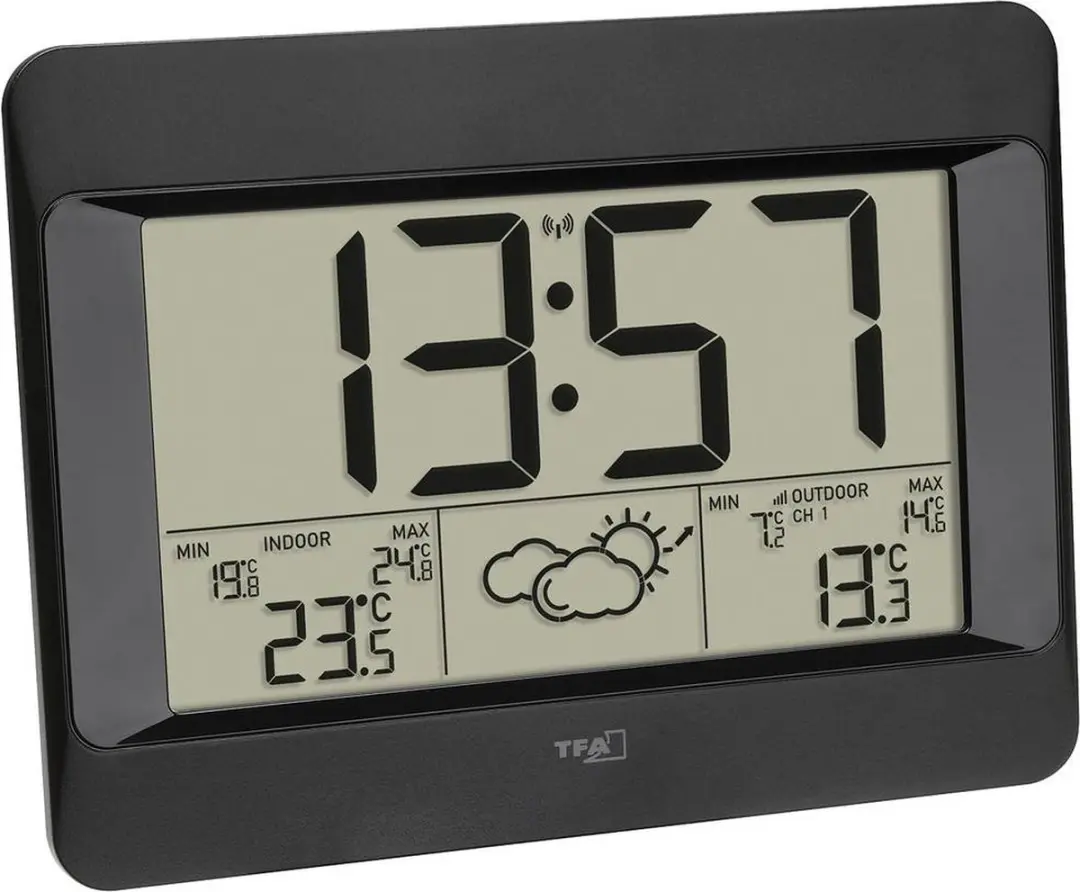 TFA Dostmann ZENO 35.1163.01 Draadloos Weerstation - 3 Sensoren - Zwart