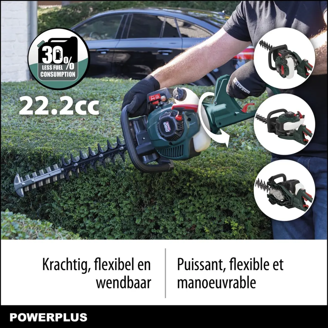 Powerplus Benzine Heggenschaar POWPG30110 - 22.2cc 610mm