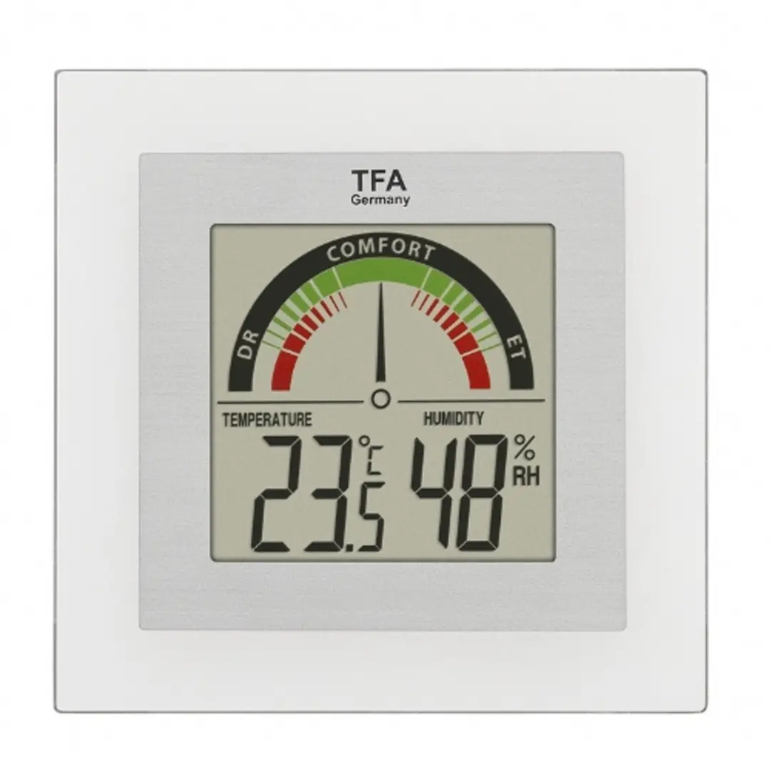 TFA Dostmann Digitale Thermo-Hygrometer Zilver