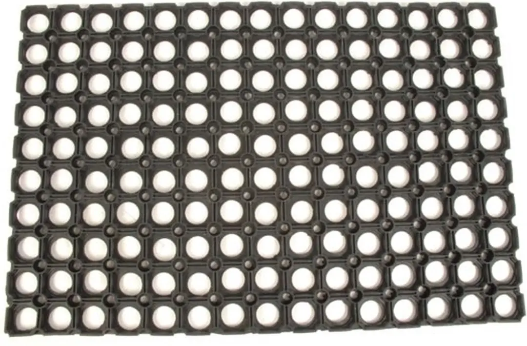Hamat Deurmat Domino Rubber Ring 40x60cm - Zwart