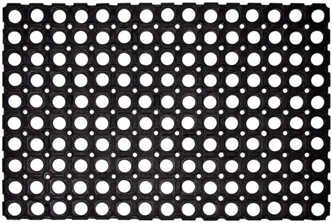 Hamat Deurmat Domino Rubber Ring 40x60cm - Zwart - afbeelding 6 van 6