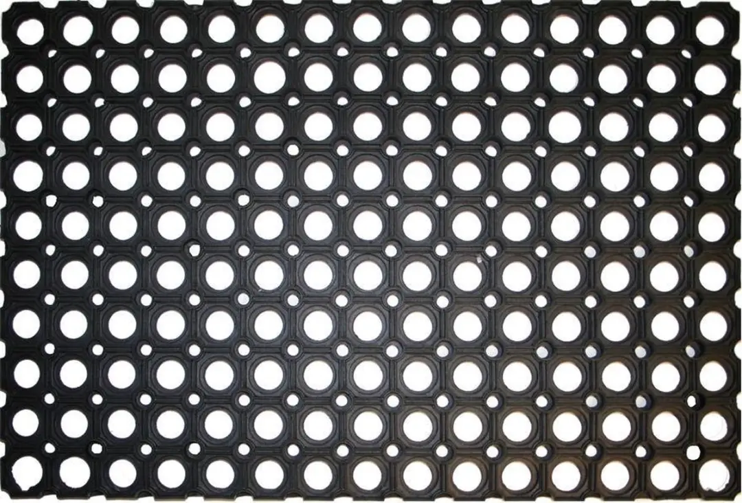 Hamat Deurmat Domino Rubber Ring 40x60cm - Zwart
