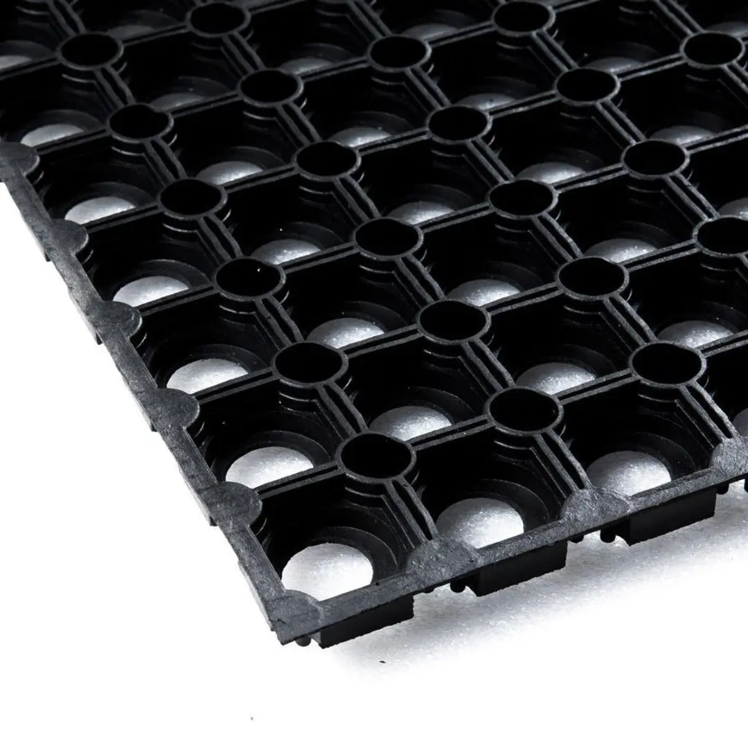 Hamat Deurmat Domino Rubber Ring 40x60cm - Zwart
