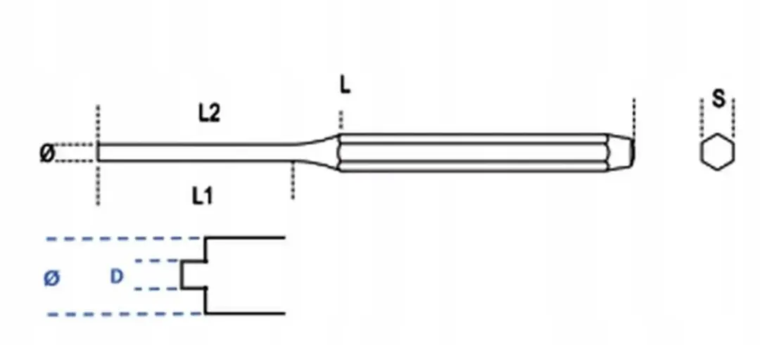 Beta Cilindrische Drijver 5x175mm