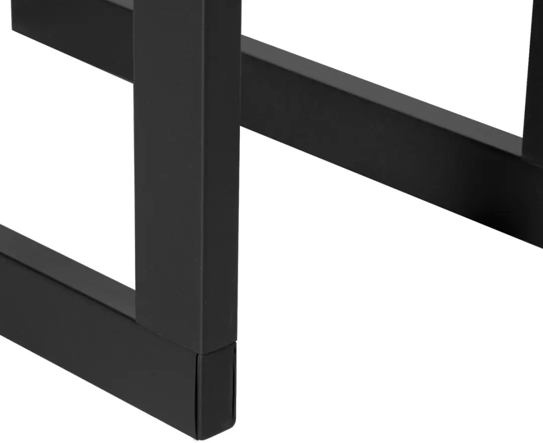Homcom Vuurhoutrek Metaal 40x25x100cm - Zwart