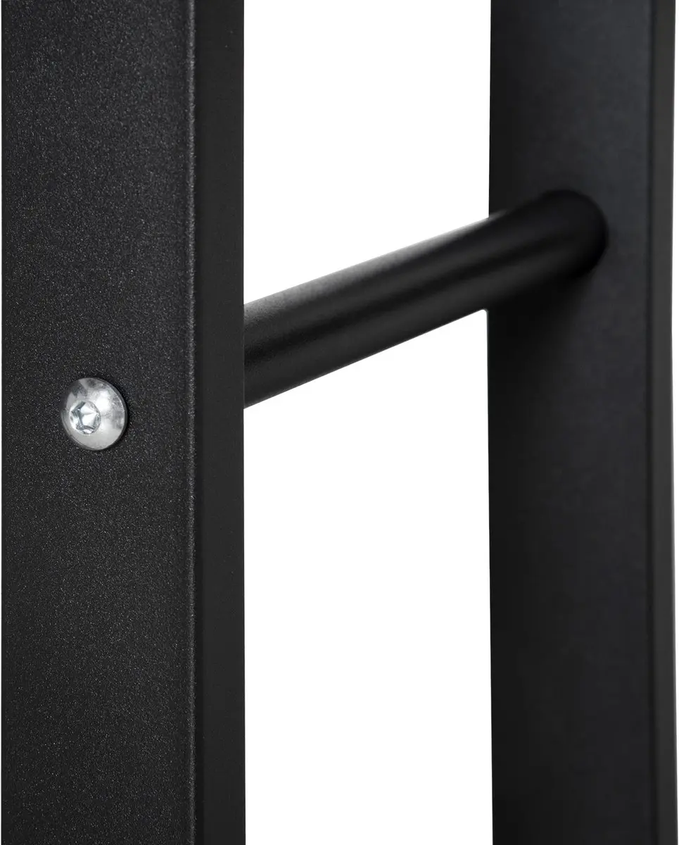 Homcom Vuurhoutrek Metaal 40x25x100cm - Zwart