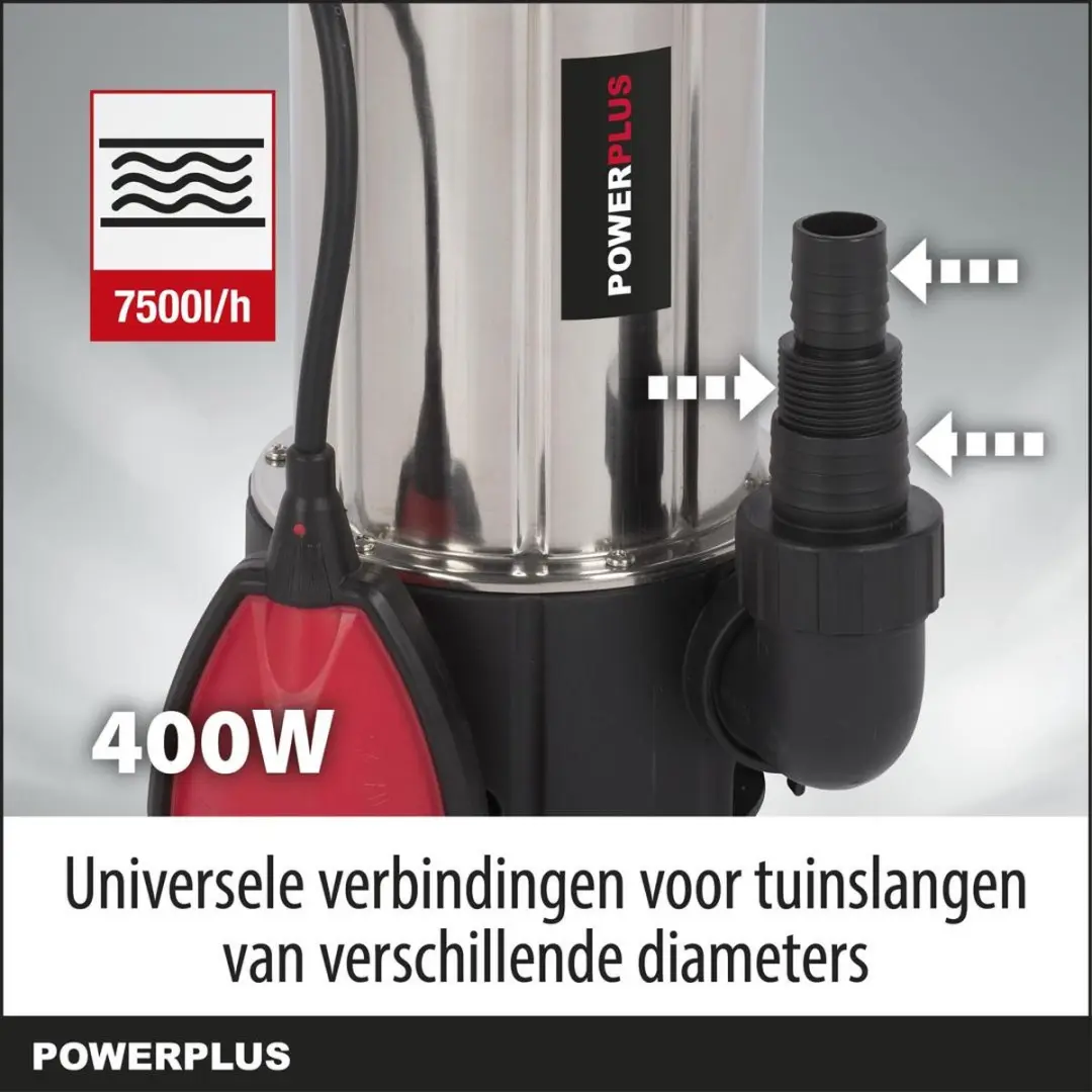 Powerplus Dompelpomp POWEW67912 400W - 7500 l/u