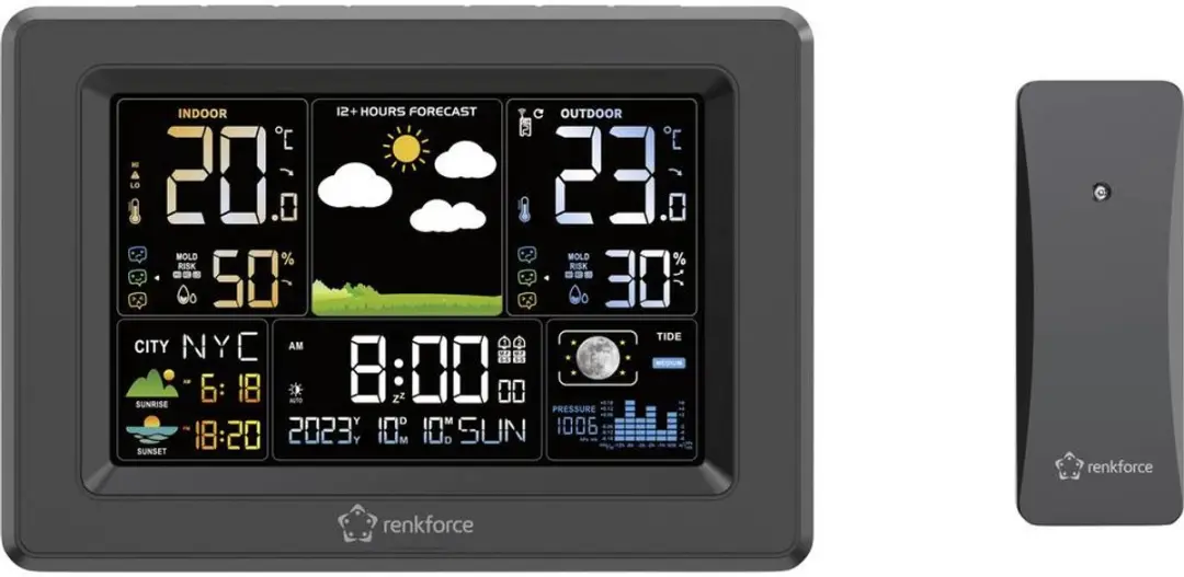Renkforce RF-4883630 Digitaal Weerstation