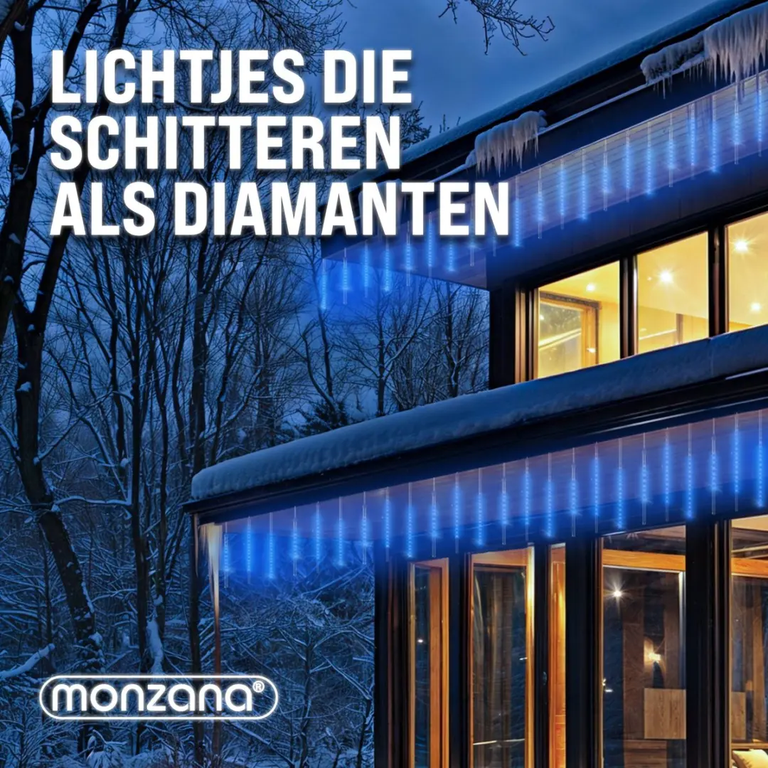Monzana IJspegelverlichting 480 LED 360cm - Blauw