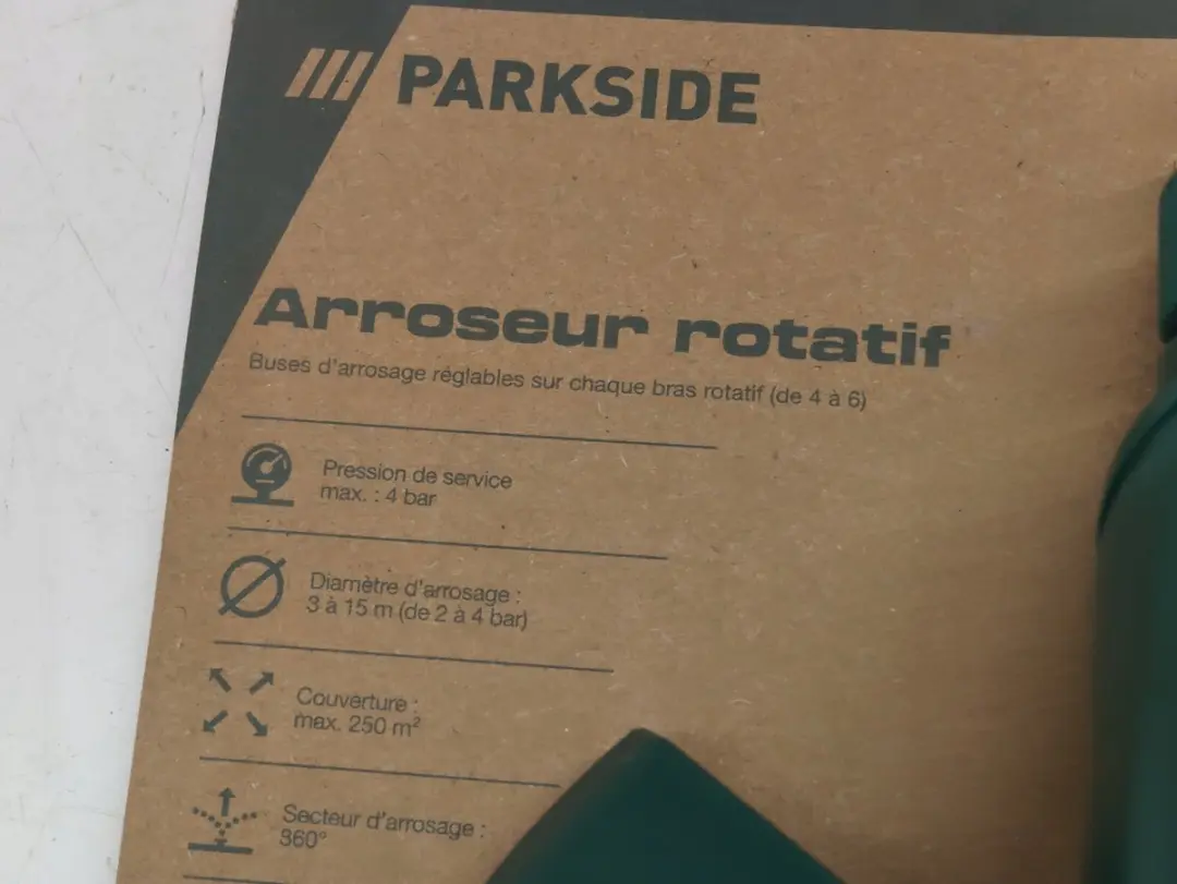 PARKSIDE EcoLine Cirkelsproeier - 360° Rotatie