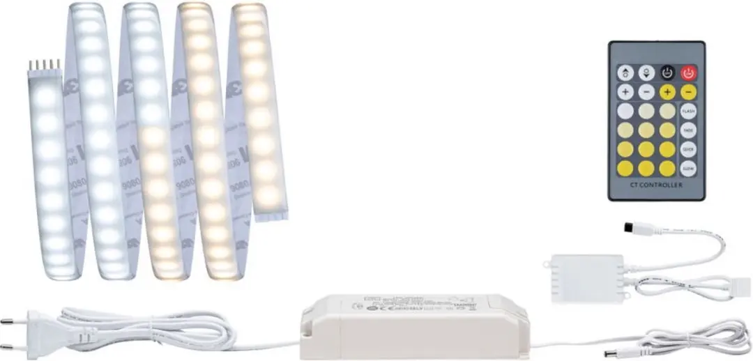 Paulmann Tunable White LED-stripset 1,5m - 17W 1020lm/m 108 LEDs IP44