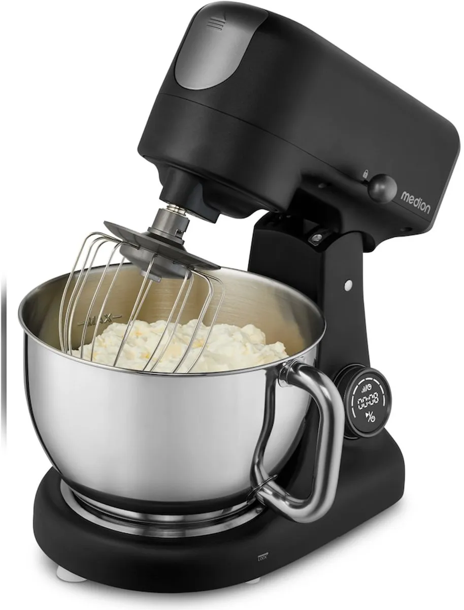 Medion MD12600 Keukenmachine met Vleesmolen 800W - 8 Snelheden - Zwart