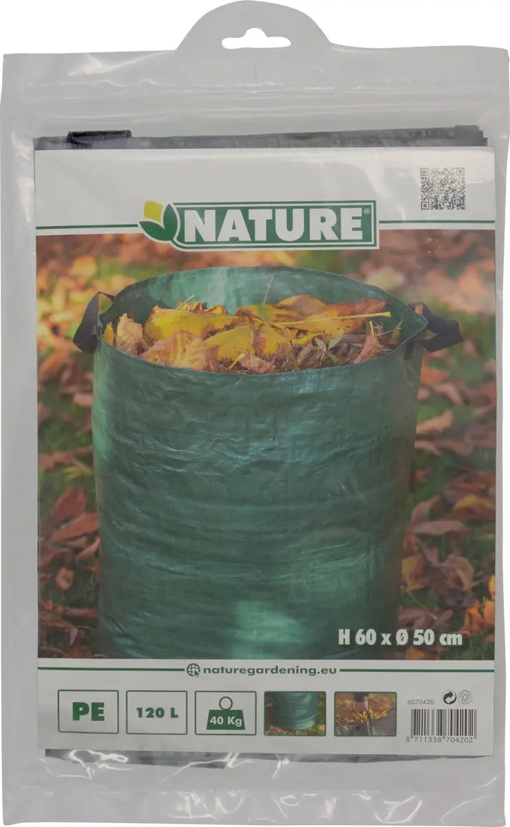 Nature Tuinafvalzak 120L - met handvatten