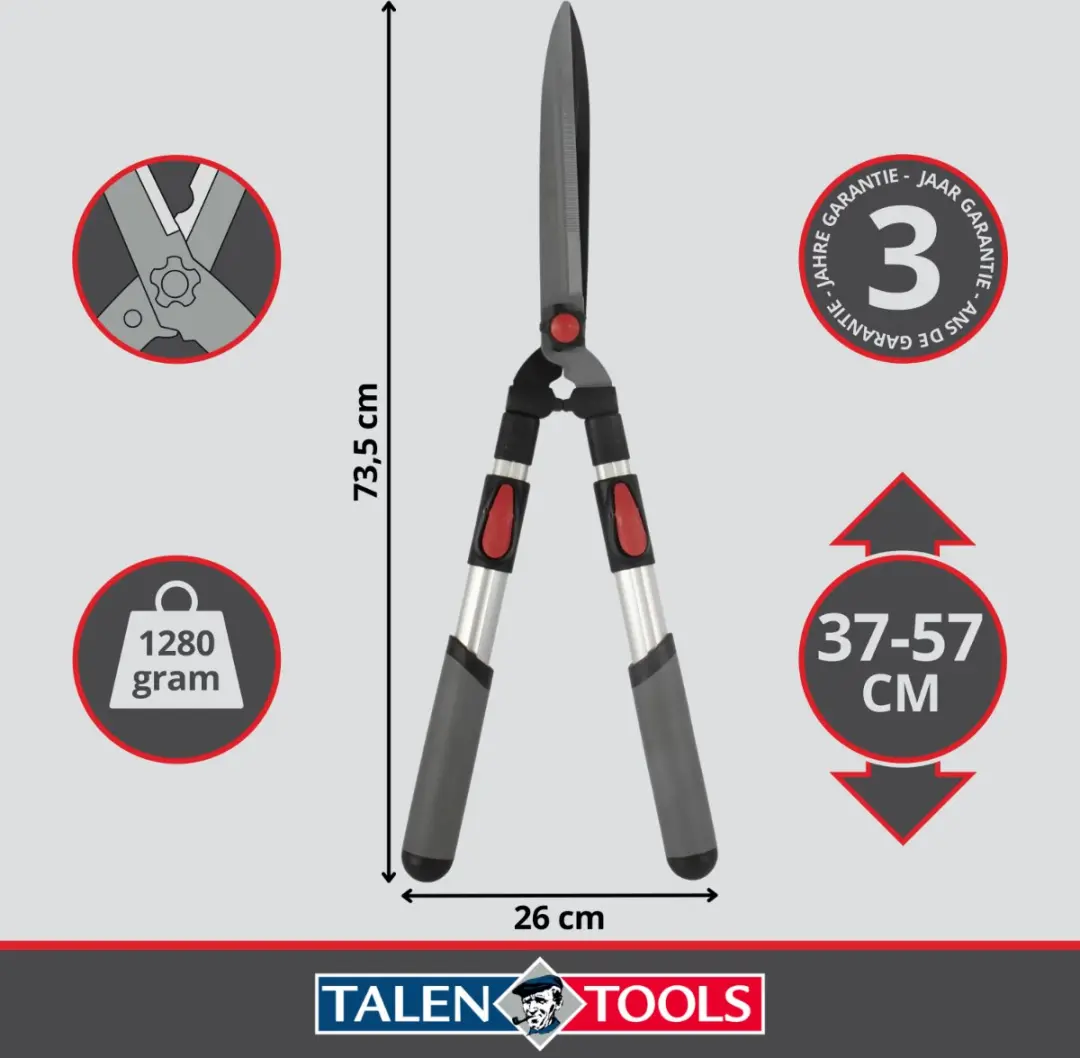 Talen Tools Heggenschaar Telescopisch 69-89cm