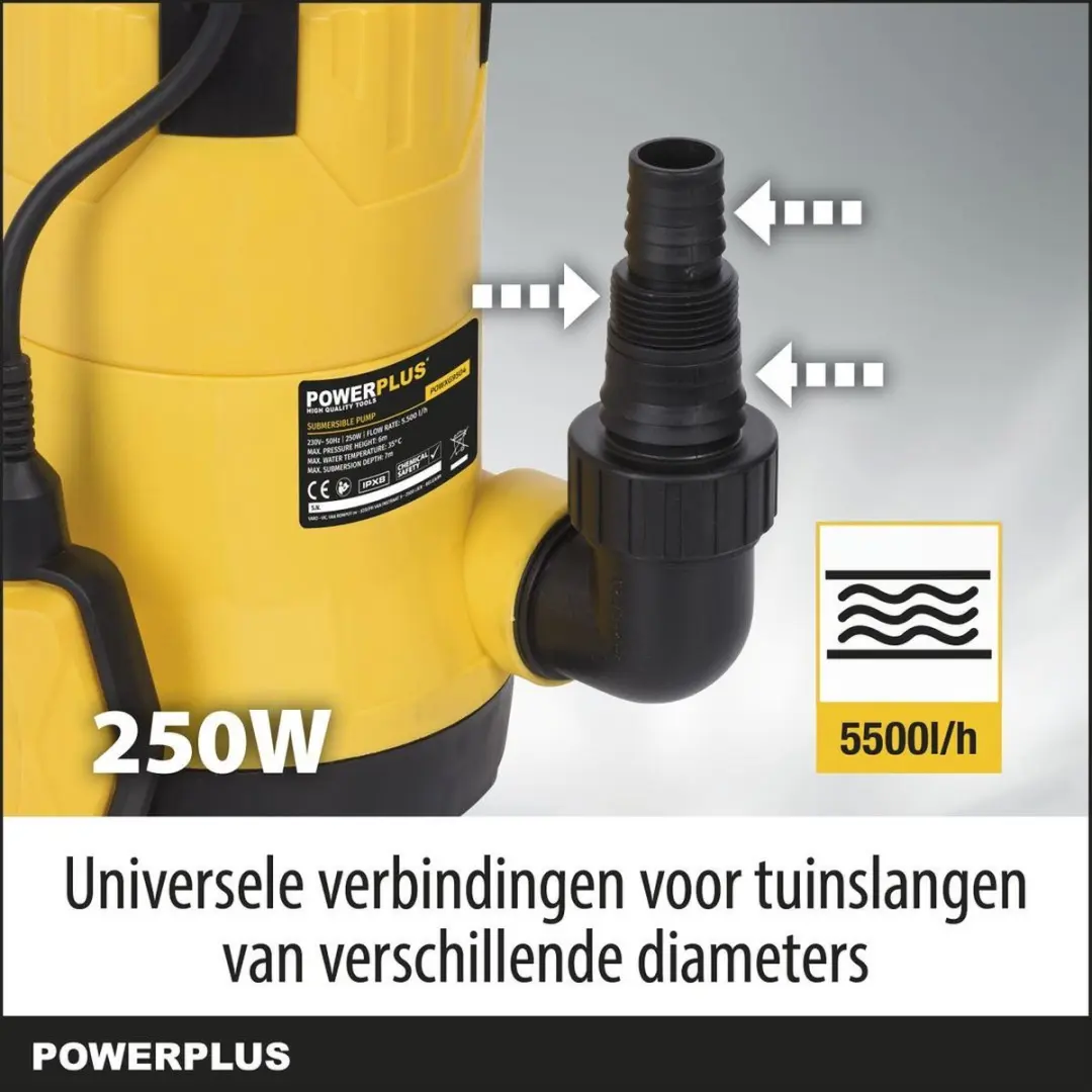 Powerplus Dompelpomp POWXG9504 250W - 5500 l/u