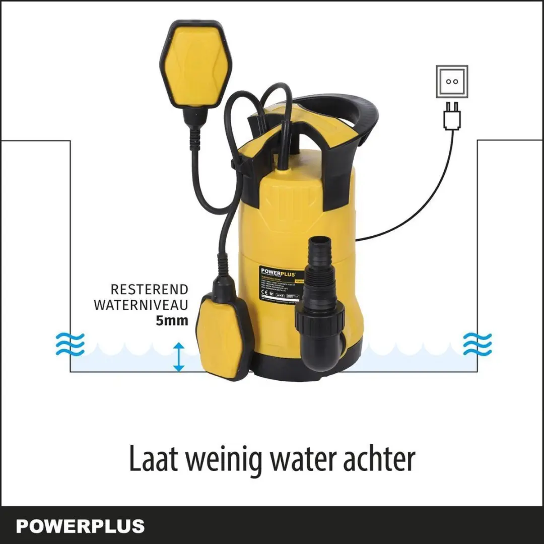 Powerplus Dompelpomp POWXG9504 250W - 5500 l/u