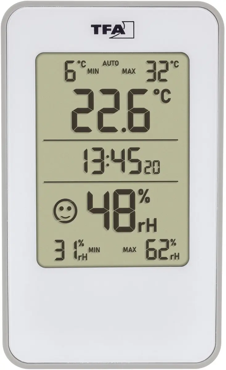 TFA Dostmann 30.5057.02 Thermo-Hygrometer - Wit