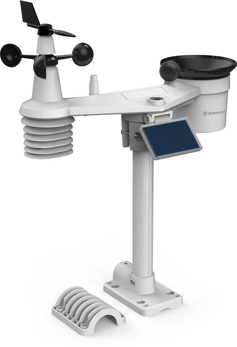 Bresser 4Cast 10" Weerstation - 8-in-1 Sensor - Zwart/Wit