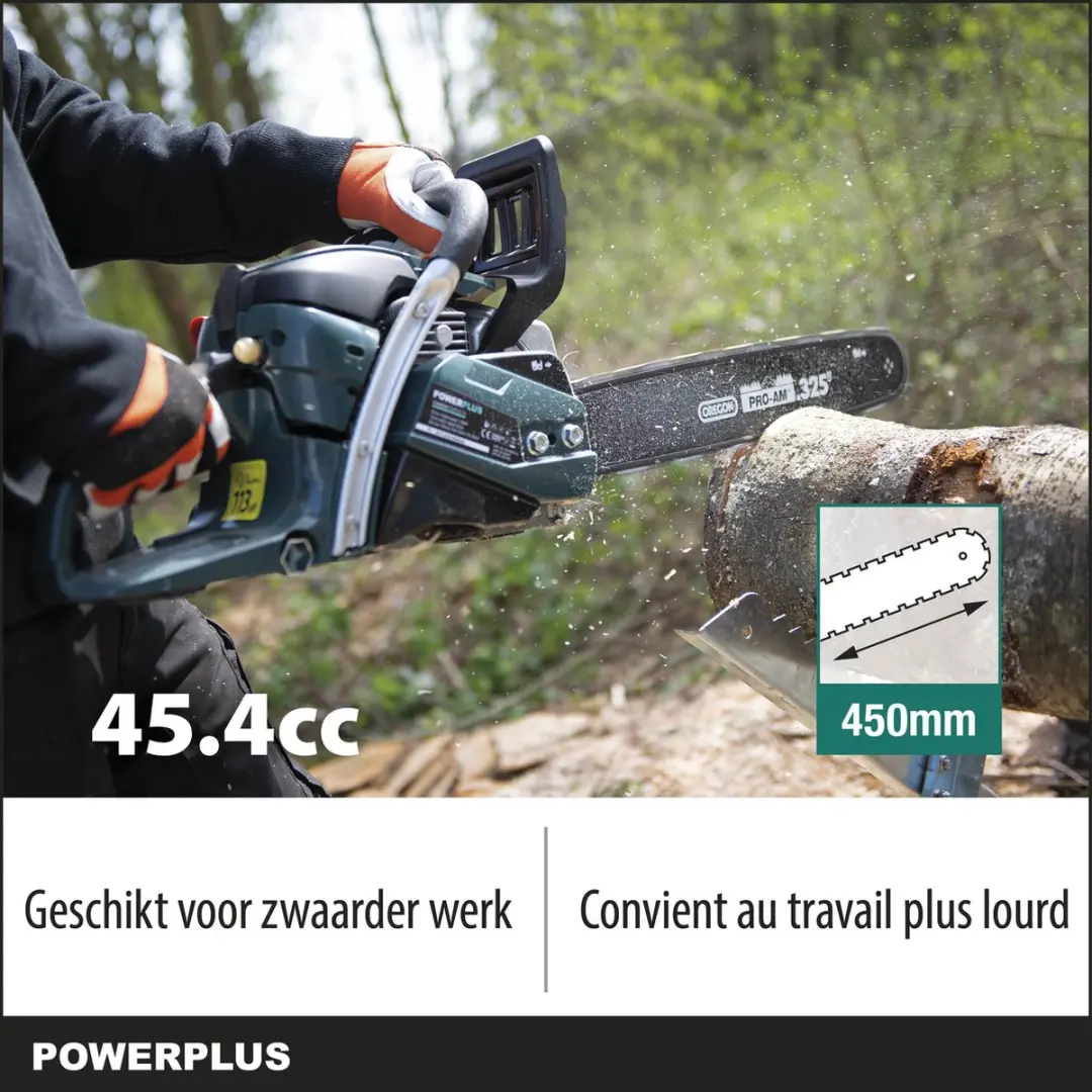 Powerplus POWPG20130 Benzine Kettingzaag 45.4cc